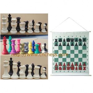Piezas <span class=keywords><strong>de</strong></span> <span class=keywords><strong>Ajedrez</strong></span> <span class=keywords><strong>de</strong></span> Plástico y Juego <span class=keywords><strong>de</strong></span> <span class=keywords><strong>Ajedrez</strong></span> <span class=keywords><strong>de</strong></span> Colores - Product Image 2