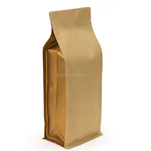 Kraft Ziplock Bags Biodegradable Dry Fruits Box Pouch Doypack Biodegradable Coffee Powder Snack Aluminum Popcorn Foil Packaging