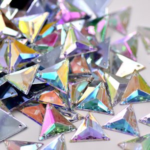 17Mm 1000 Stuks Naaien Op Doorzichtige Ab Strass Steentje Applique Fancy Acryl Diamant Flatback Strass Naaien Kristallen Steen Voor Kleding Ambachten