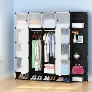 Habitación del gabinete del <span class=keywords><strong>armario</strong></span> <span class=keywords><strong>de</strong></span> <span class=keywords><strong>plástico</strong></span> plegable <span class=keywords><strong>de</strong></span> los PP Panel DIY armarios <span class=keywords><strong>de</strong></span> dormitorio - Product Image 5