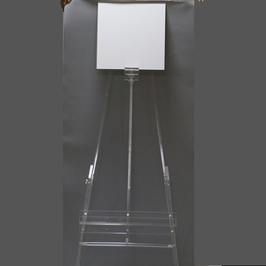 <span class=keywords><strong>Chevalet</strong></span> de sol en acrylique transparent personnalisé en forme de triangle <span class=keywords><strong>chevalet</strong></span> d'affichage d'illustration d'étagère pour le signe de bienvenue de mariage - Product Image 4