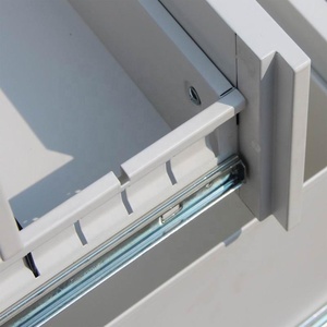 Armoire de rangement sur socle, classeur de couleur blanche, coffre-fort domestique avec serrure - Product Image 2