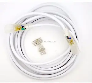 10 英尺-4 针扩展/跳线电缆，用于 110 V/220 V RGB 高压 SMD LED 带灯