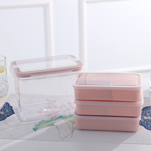 Bento Lunch Box 4 Side Locked 3 Tier 3 Compartment Bento Lunch Box Containers