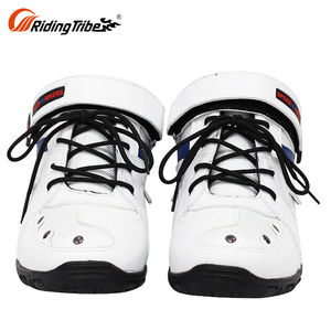 Punta de acero corto moto botas al aire libre para motocicleta Riding Racing botas hombres - Product Image 4