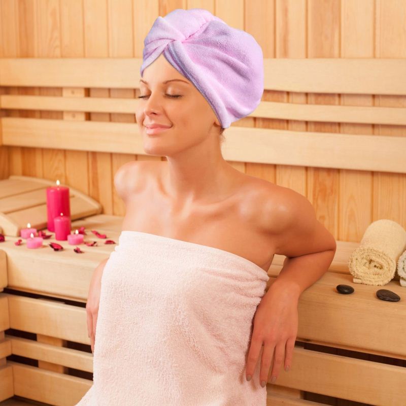 Фабричное профессиональное полотенце из микрофибры для сушки длинных волос оптом