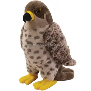 LOW MOQ Custom Cute Stuffed Animal Soft Plush Eagle Hawk Toy Promotional Gift Lifelike Fur Kids Plush Toys