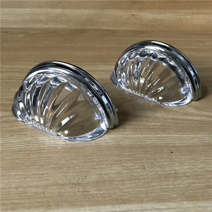 쉘 디자인 핀 캐비닛 핸들 주방 크리스탈 K9 크롬 및 골드 컵 풀 핸들 - Product Image 5