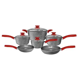 Prestige zhejiang kitchenware non-stick marble granite cookware set