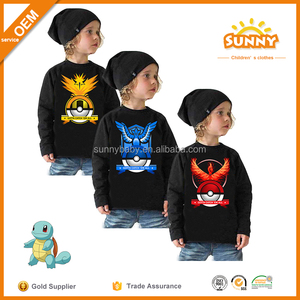 Baby boys Long Tee Mens shirts <span class=keywords><strong>Pokemon</strong></span> Long design <span class=keywords><strong>T</strong></span>-<span class=keywords><strong>shirt</strong></span> - Product Image 5