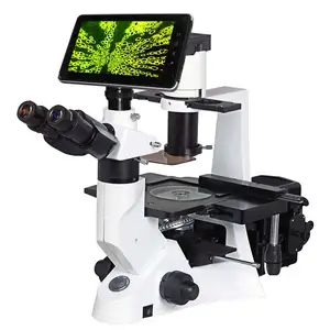 40x-400x三目相衬生物LCD倒置显微镜