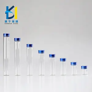 15ml 30ml 40ml 고품질 유리 튜브 병 알루미늄 뚜껑 유리 튜브 병 100ml