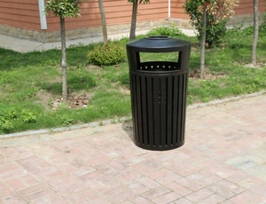 Contenedor <span class=keywords><strong>de</strong></span> <span class=keywords><strong>Basura</strong></span> Metálico para Exteriores con Sensor - Product Image 6