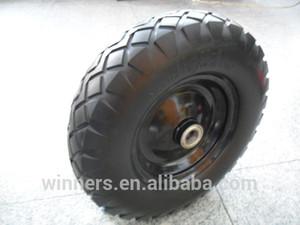4.00-8 rempli de mousse pu <span class=keywords><strong>pneu</strong></span> de <span class=keywords><strong>brouette</strong></span> de roue 16'' - Product Image 6