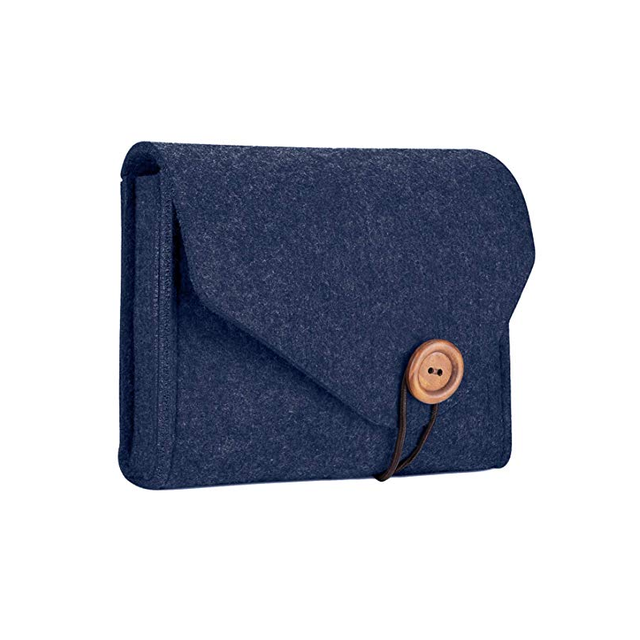 Felt Portable Electronics Accessories Organizer Pouch for Mac Book Pro Air Laptop Power Supply Magic Mouse Charger Cable  Bag