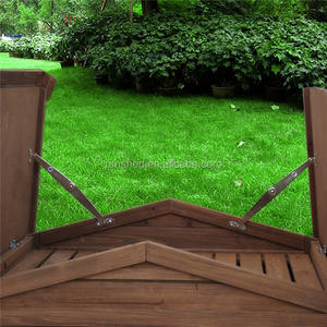 Huche de lapin en bois de sapin d'extérieur grande taille avec maison de lapin de course personnalisée 2 étages Cage de lapin pour animaux de compagnie - Product Image 4