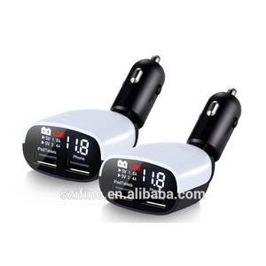 Móvil dual USB <span class=keywords><strong>cargador</strong></span> de coche con pantalla led - Product Image 1