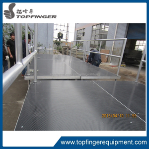 Tfr 2015 del precio de fábrica 2 m * 1 m Popular Red Carpet aluminio etapa de la boda con escaleras - Product Image 6