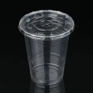 ZFCUP 12 盎司透明塑料 PLA 冷杯 100% 生物降解