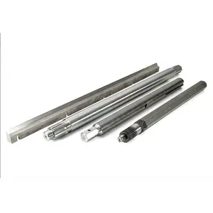 Factory customized cnc precision machining and milling steel shaft CNC lathe parts tinned shaft bicycle drive shaft