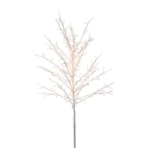 La vendita calda di 180cm ha condotto la luce dell'albero del ramoscello di betulla del filo di rame bianco impermeabile all'aperto della decorazione di natale