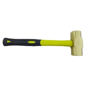 Brass Hammer With Fiberglass Handle 4LB 8LB 12LB 16LB 14LB Non Sparking Sledge Hammer In Stock