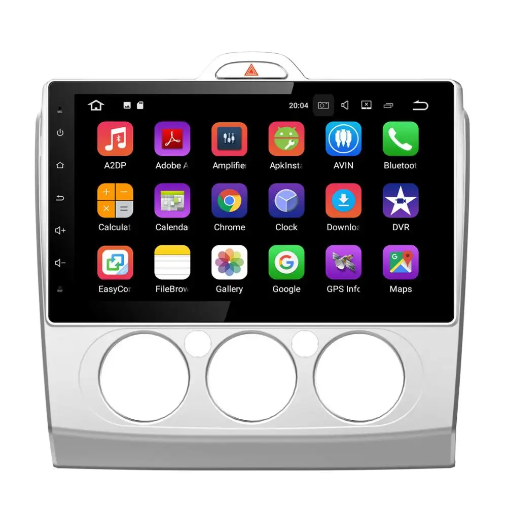 9 inç 1din Android 12 araç DVD oynatıcı oyuncu Ford Focus 2005-2011 için dört çekirdekli 2 + 32GB GPS navigasyon araba radyo multimedya wifi BT
