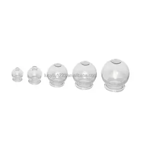 Traditional Chinese Glass Fire Cupping Set of 5 cups