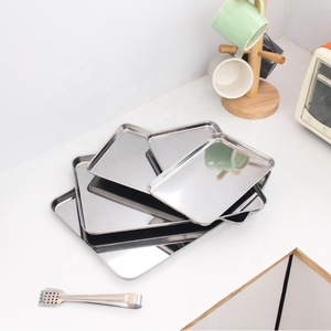 Bandejas <span class=keywords><strong>de</strong></span> acero inoxidable 304 para <span class=keywords><strong>horno</strong></span>, utensilios <span class=keywords><strong>de</strong></span> cocina para hornear - Product Image 1