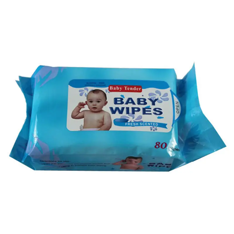 Organic Chemical Free Guaranteed Quality High Quality 80 Pieces of Plain Baby Wet Wipes Wholesale in China