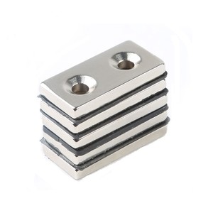 N35 Trou Fraisé 5mm Bloc Aimants Forts Aimants Néodyme Terre Rare - Product Image 1