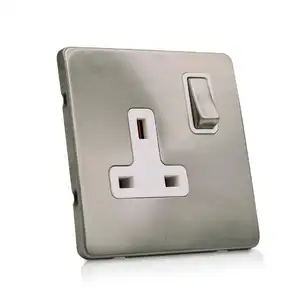 Uk standard 13A wall socket screwless OEM