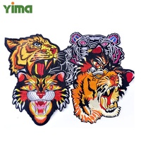 Vente en gros Patch brodé fer à repasser personnalisé Applique lion tigre loup cerf chat chien oiseau serpent Animal Broderie