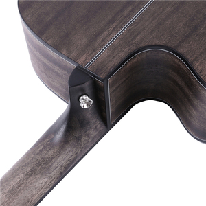 Guitarra Eléctrica Western de 41 Pulgadas, Guitarra Acústica <span class=keywords><strong>Vintage</strong></span> Negra - Product Image 2