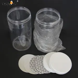 Tarros grandes de plástico de 1000ml, contenedores de almacenamiento vacíos, multiusos, transparentes, redondos, con tapas herméticas, sin BPA, 32 Oz