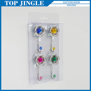 Lot de 4 petits aimants ronds en acier inoxydable en forme de fleur - Product Image 5