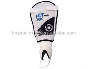 Espinilleras con diseño de logotipo personalizado con material de poliéster y nailon, cierre de cremallera de Color negro para Protección deportiva profesional - Product Image 4