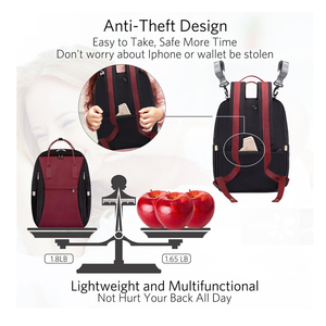 Nuevo diseño del cabrito ligero mochila para mamá bebé Tote bolsas de pañales con bebé cambio Pad - Product Image 4