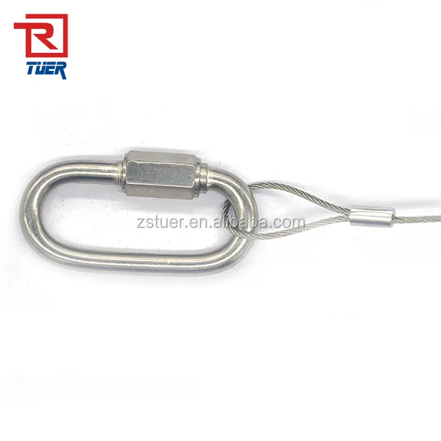 สังกะสีชุบสกรูประเภท Carabiner Snap Hook