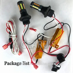 LED de doble Color BAU15S 4014 66 SMD <span class=keywords><strong>PY21W</strong></span> <span class=keywords><strong>7507</strong></span> T20 7440 50W, resistencia, luz de intermitente DRL sin Error - Product Image 6