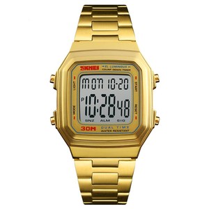 ジャムタンガン、デジタルメンズメタルゴールド腕時計 - Product Image 3