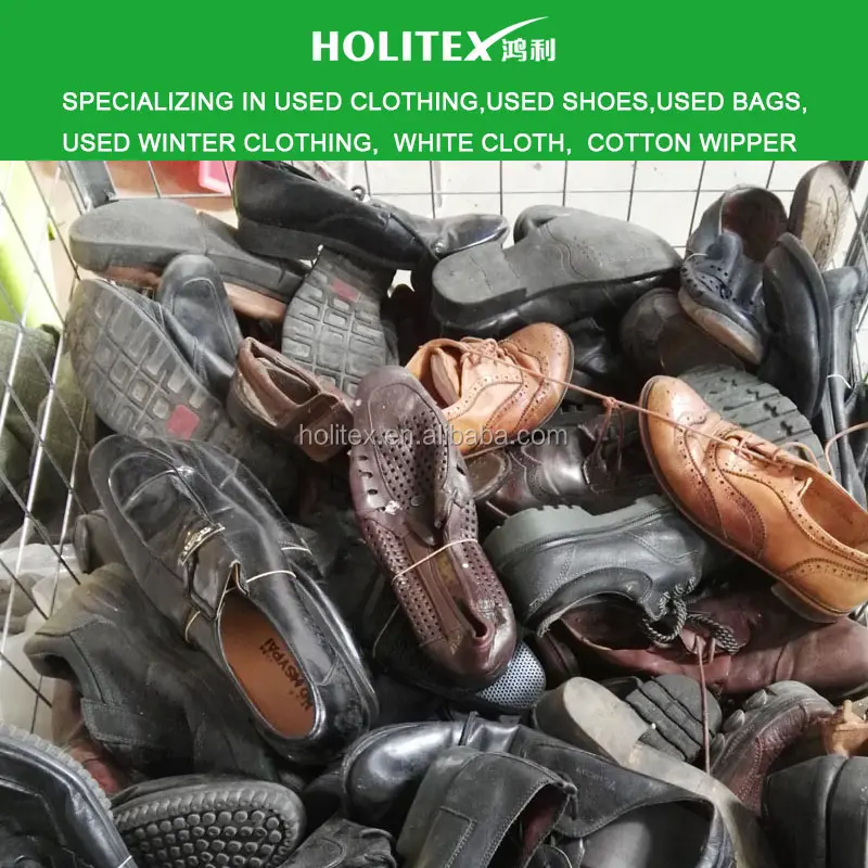 أحذية مستعملة على طراز سنغافورة وملابس وحقائب مستعملة في مستودع غوانغدونغ بالصين