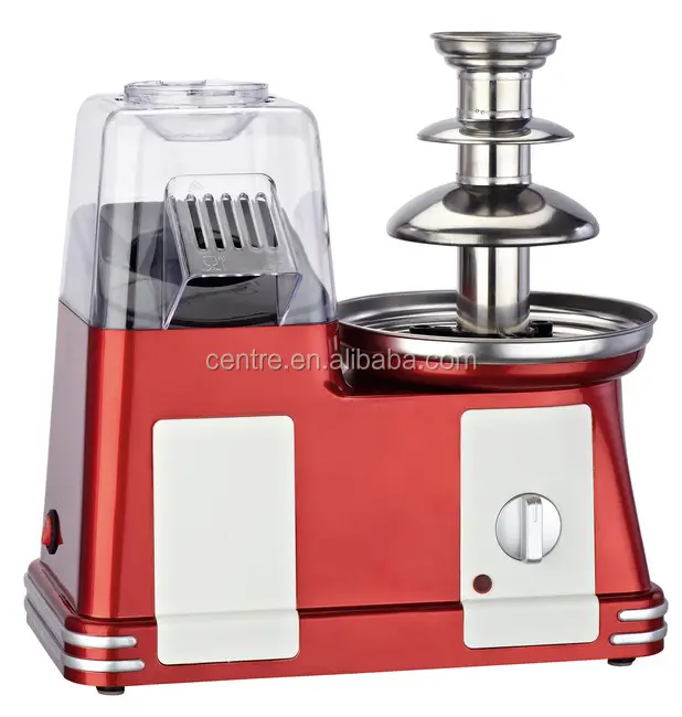 2-In-1 Elektrische Chocolade Fondue Fontein/Popcorn Maker