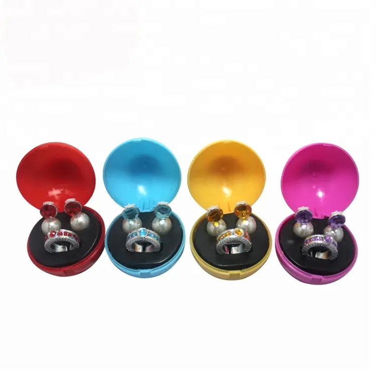 Toy Capsule Promotional Plastic Small Ring Capsule Toy For Vending Machine