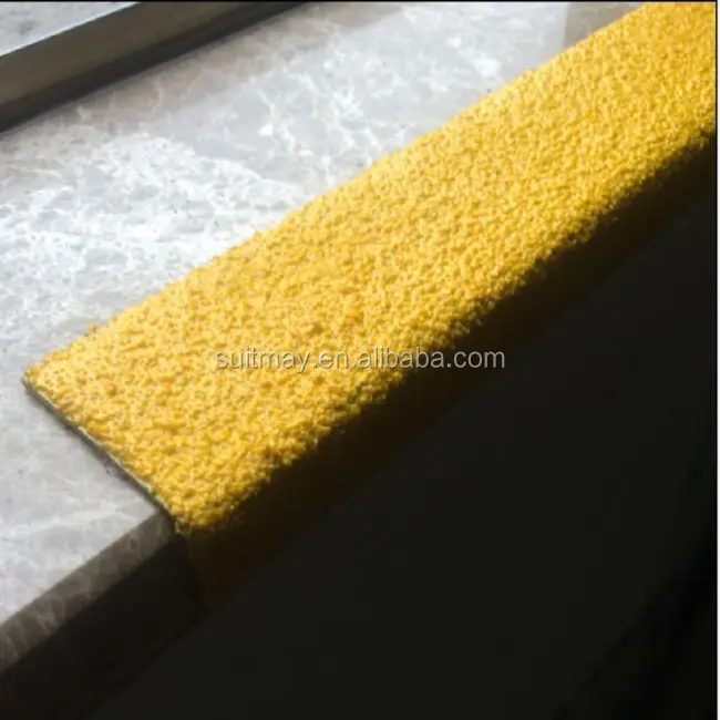 Escalera antideslizante de alta resistencia, peldaños para exterior, grano 12, color amarillo o negro