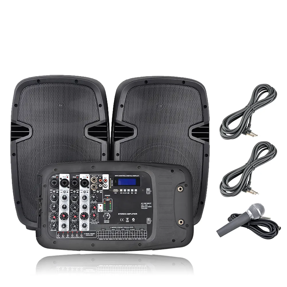 RQSONIC PML10KIT-BT 10 ''Classe D 300W Powerked Haut-Parleur Portable Utilisé Pa Haut-Parleur Système Pour Vente dj