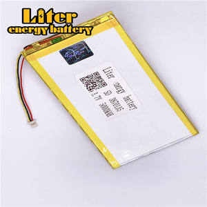 Connector 1,0-<span class=keywords><strong>3</strong></span> p customized <span class=keywords><strong>3</strong></span>,7 V 3870135 5000 mAh Li-polymer battery Li polymer battery - Product Image 1