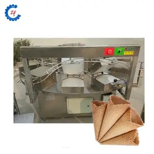 Cône de crème glacée de gaufrette faisant la machine (whatsapp/wechat: 008613782789572)