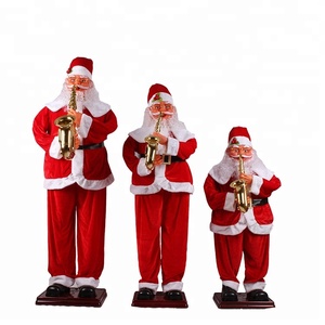 Grandi Decorazioni Natalizie da Esterno Melody, <span class=keywords><strong>Babbo</strong></span> <span class=keywords><strong>Natale</strong></span> Danzante Musicale a Grandezza Naturale 1,3m, Statuette in Resina per Esposizioni Festive - Product Image 5