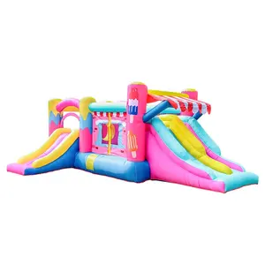 Khổng Lồ Gấu Trúc Khủng Long Inflatable Trượt N Trượt Toboggan Lâu Đài Đông Lạnh Trẻ Em Giá Rẻ Inflatable Trượt Nước Để Bán